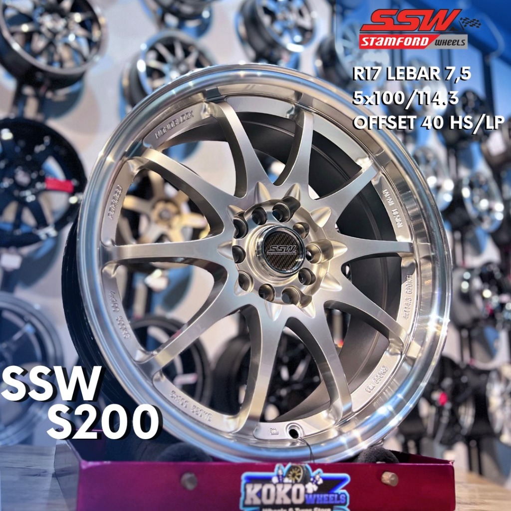 Velg Mobil SSW S200 R17 Untuk Xenia Innova Terios dll