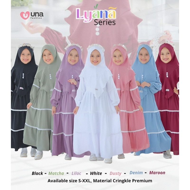 Ready gamis  anak by Lyana Series