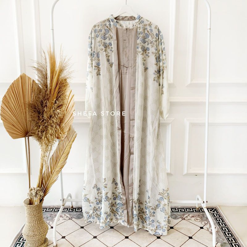 Gamis Ceruty Babydoll bahan premium motif bunga