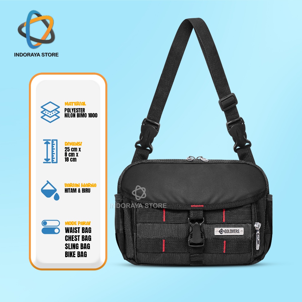 Tas Selempang GOLDVERS Pria Tas DADA 4 In 1 High Quality original GOLDVERS