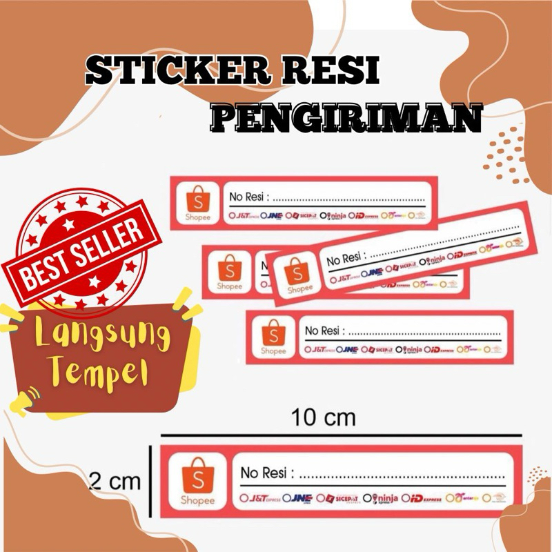 

STICKER RESI PENGIRIMAN Isi 100 Pcs