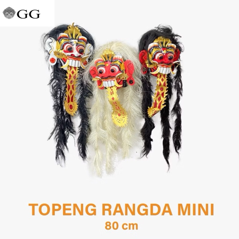 Topeng Rangda Kecil - Rangde Kecil - Rangda Small - Rangde Kecil - Tapel Rangda - Topeng Leak Bali -