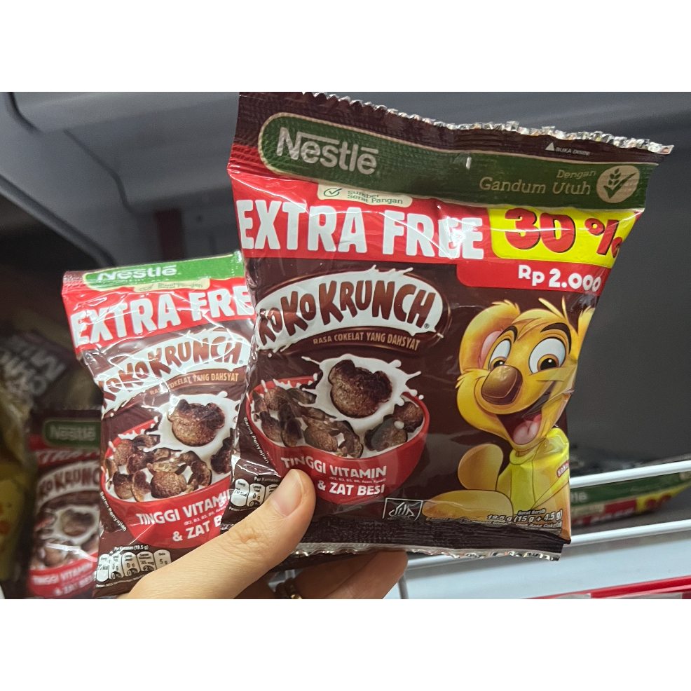 

Nestle Koko Krunch Sereal Cereal Coklat 15gr