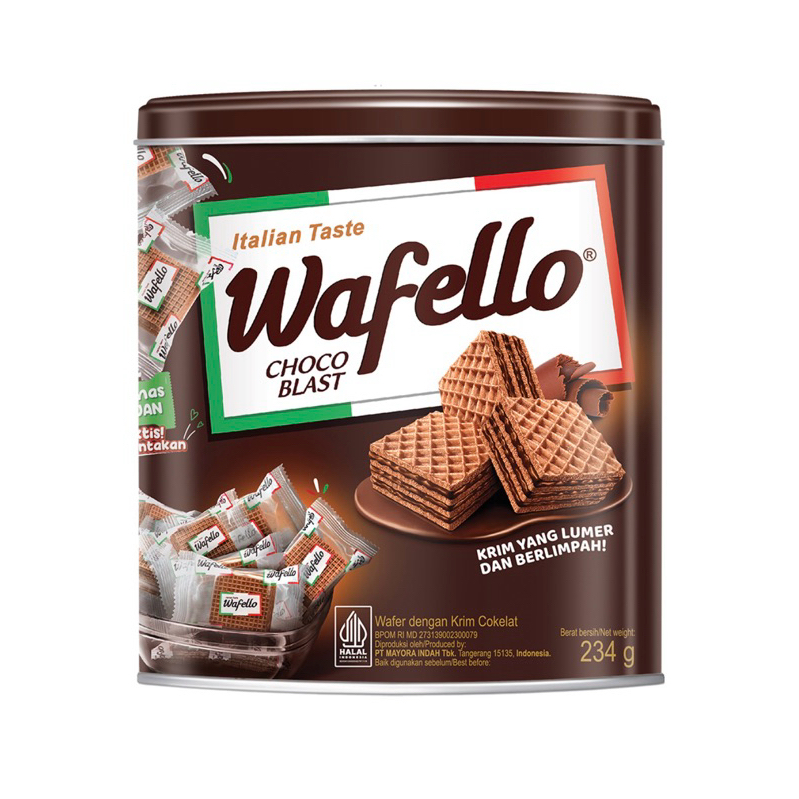 

WAFELLO WAFER CHOCO BLAST KALENG 234gr