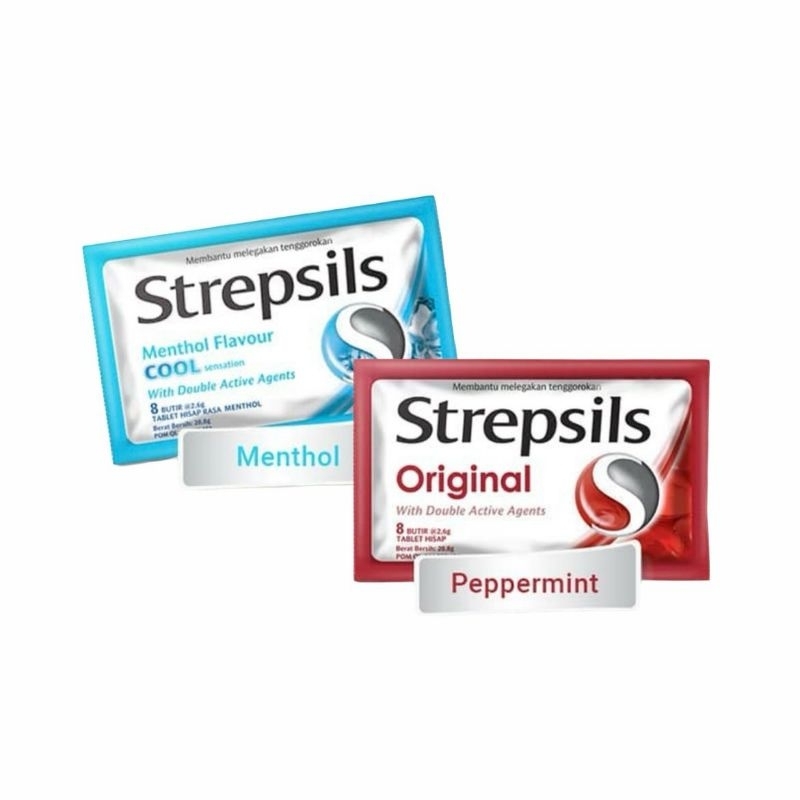 

STREPSILS ORIGINAL/COOL 8'S - PERMEN PELEGA TENGGOROKAN