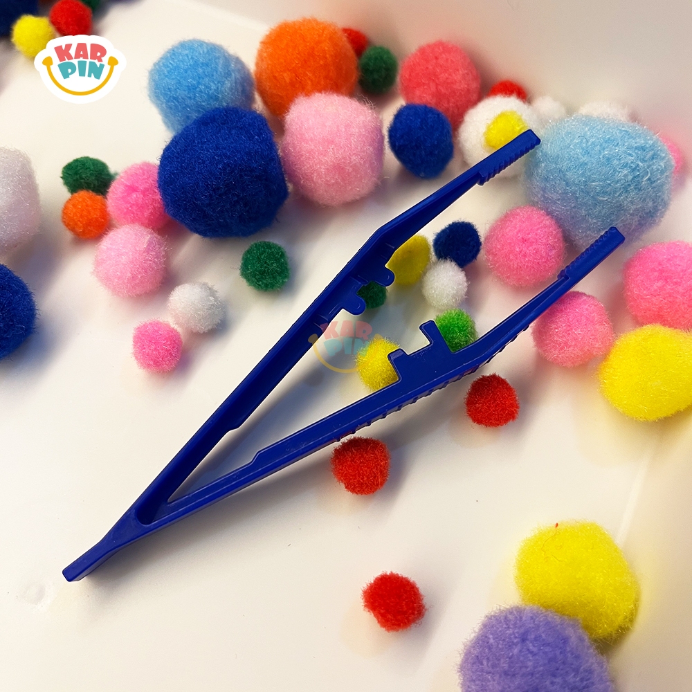 [Karpin] Tweezer / Capitan Pom Pom / Pinset Plastik / Mainan Edukasi Motorik Halus Anak / Montessori
