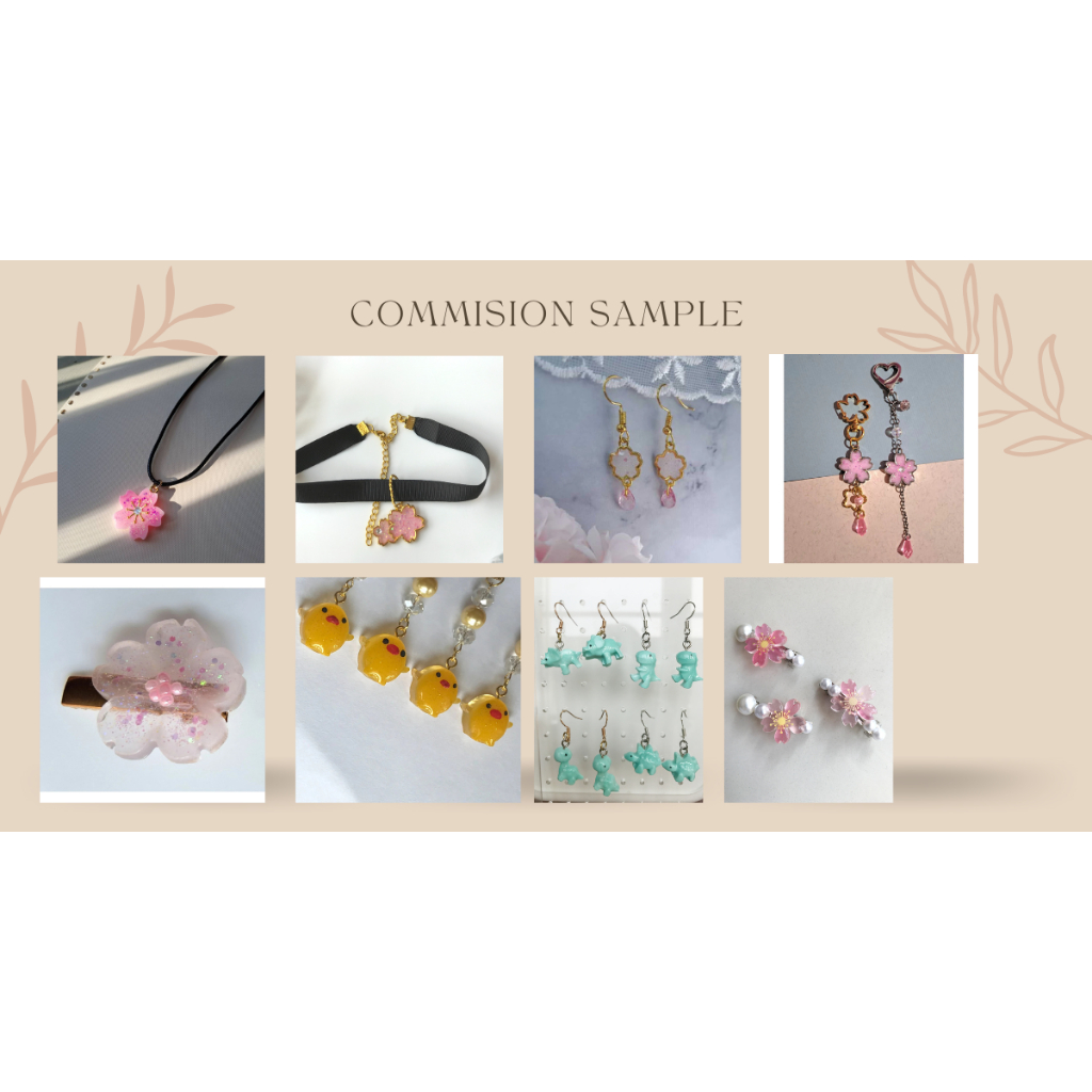Custom Jewelry Resin | Anting Kalung Cincin Handmade | Desain Nama & Warna Bebas