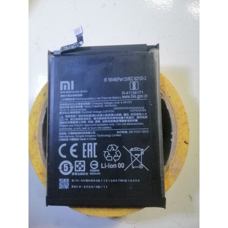 batre xiaomi redmi 9 bn54 ori copotan