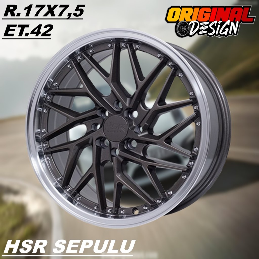 Velg Mobil Ring 17 HSR SEPULU R17 Untuk CITY , VIOS , RAIZE , ROCKY