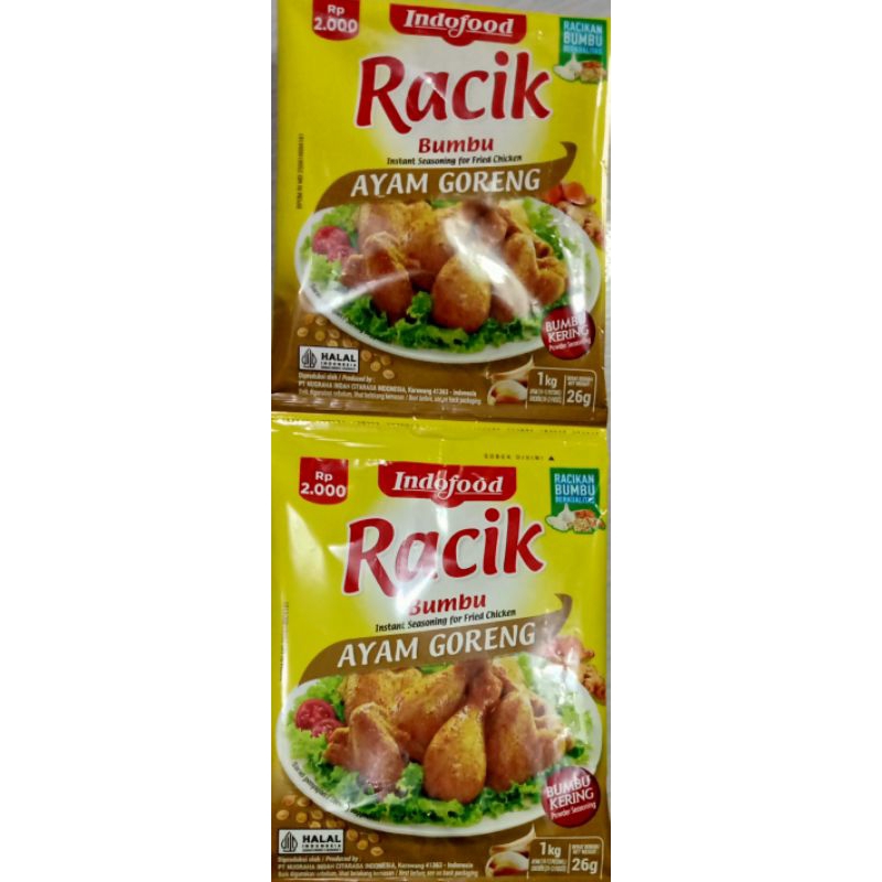 

Racik bumbu ayam goreng 20gr