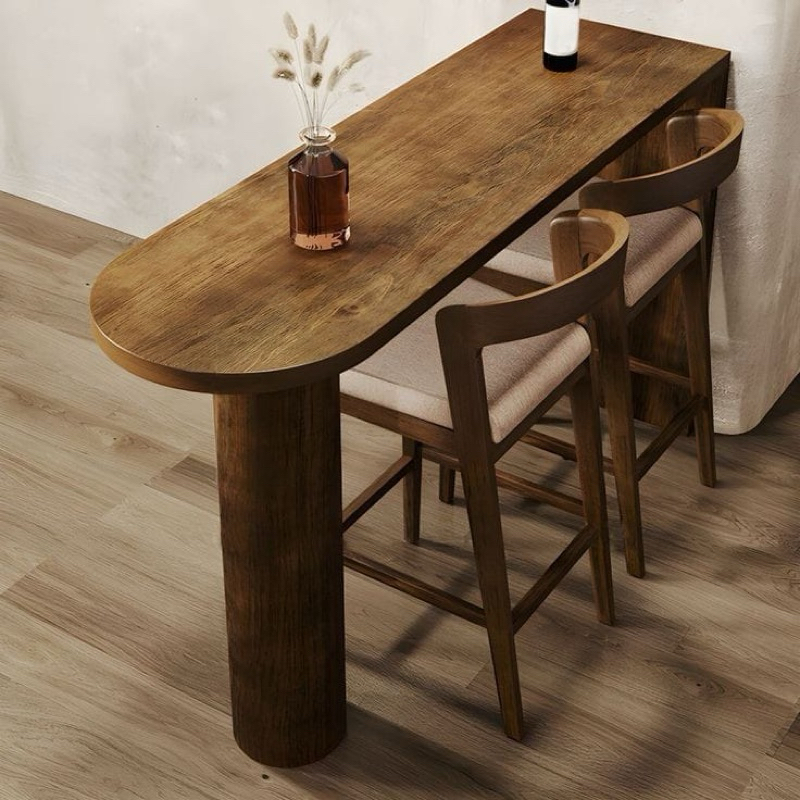 SET MEJA BAR KURSI BAR KAYU JATI BERKUALITAS