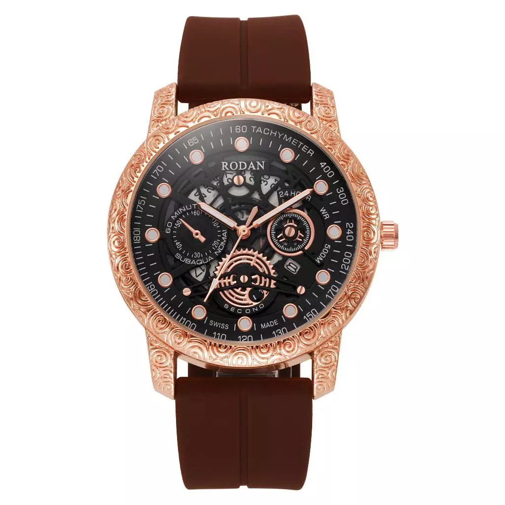 RODAN 8013 JAM TANGAN WANITA/PRIA SPORT ORIGINAL DOUBLE TIME TAHAN AIR 50M GARANSI MESIN 1 TAHUN