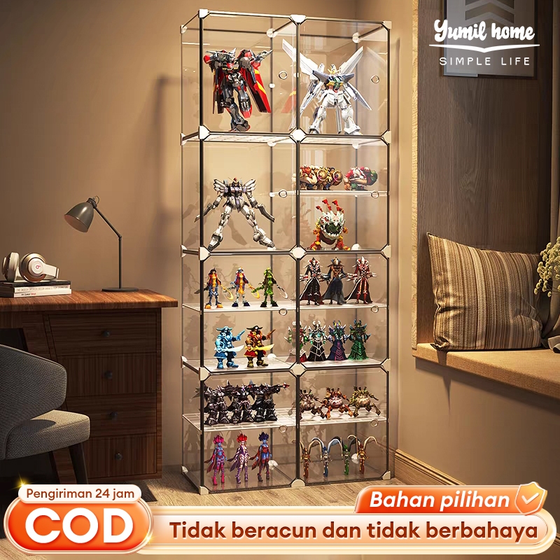 Yumil Lemari Penyimpanan Helm Sepeda Motor Lemari Penyimpanan Multifungsi Lemari Pajangan HelmLemari