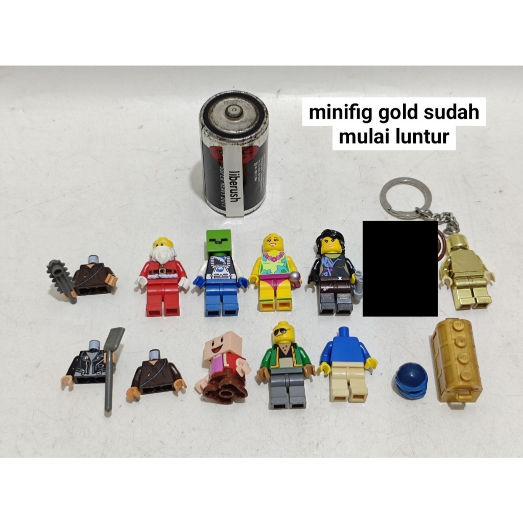 Set mix lego movie lucy hula lula treasure chest ninjago mario toad santa claus gold minifigure bric