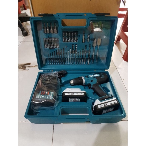 Paket Mata Bor 74pc Mesin Bor Baterai Cordless Drill Makita 18v