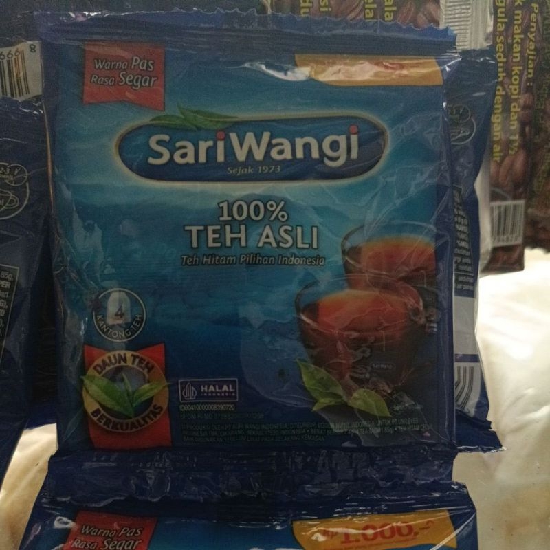 

Teh celup sari wangi isi 4 kantong teh