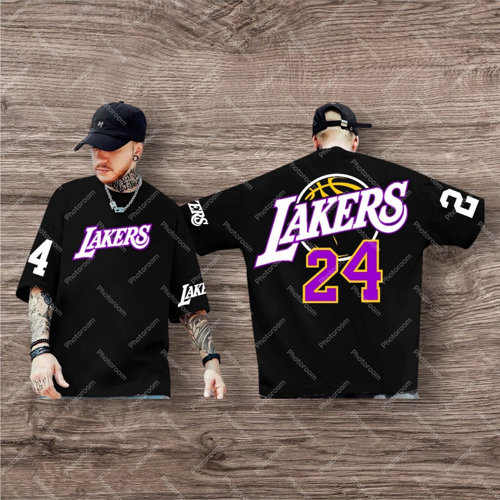 Kaos Pria Motif "Lakers 24"