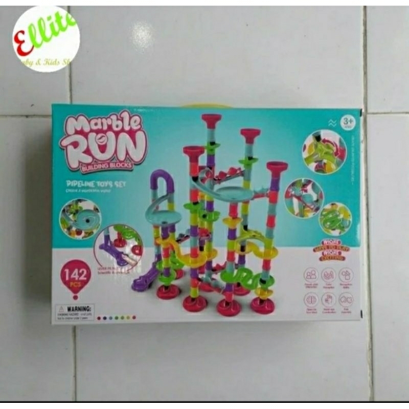 Mainan Marble Run Building Blocks 142 Pcs