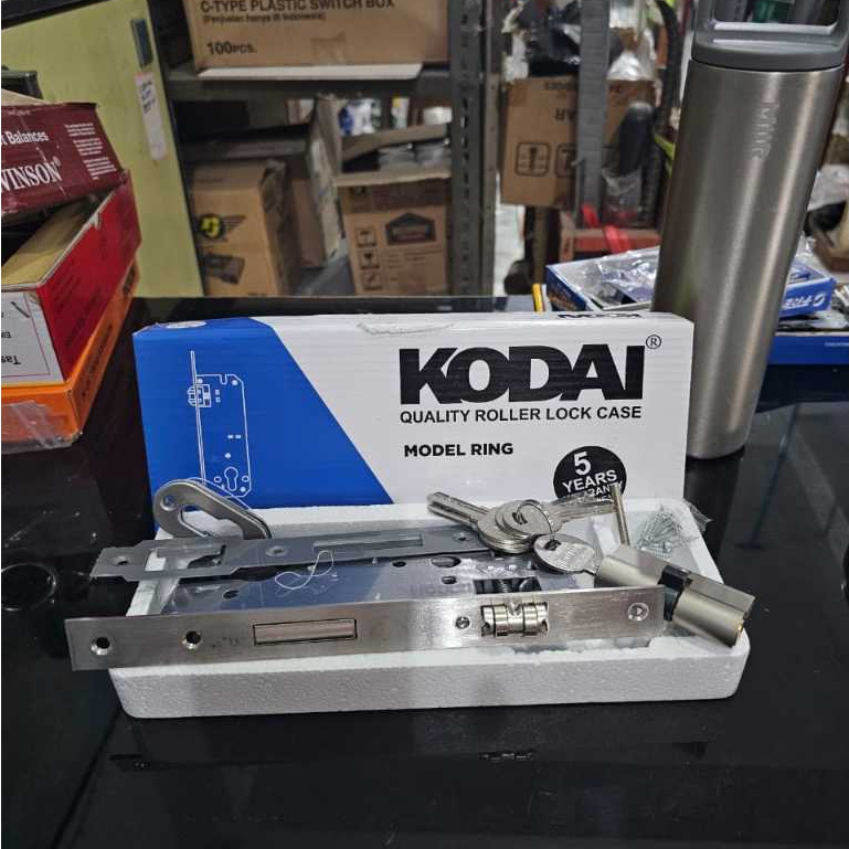 Body Lock Bodi Kunci KODAI RB453RZB Quality Roller Lock Case Model Ring Bodi Pelor Pintu Tarung