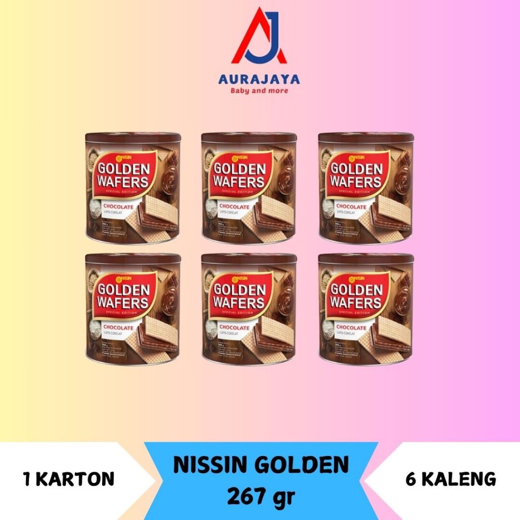 

PROMO 1 KARTON WAFER NISSIN GOLDEN 267GR ISI 6 KALENG