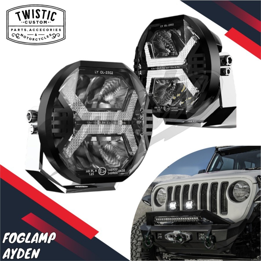 Lampu Tembak Foglamp Sorot Kabut LED Ayden Motor BMW G 310 R 1200 1250 GS RE Himalayan 411 450 CFMot