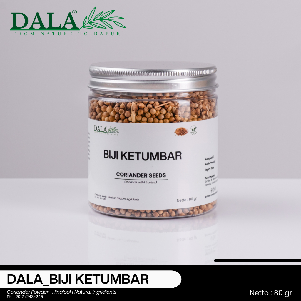 

DALA_Biji Ketumbar / Coriander Seeds (45 gr / 80 gr)