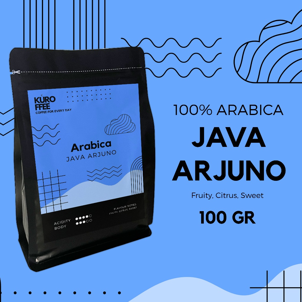 

Kuroffee - Kopi Arabica Java Arjuno Biji/Bubuk (Coffee Bean/Grind) 100gr