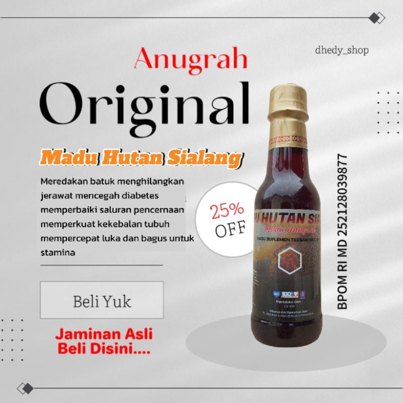 

Anugrah Original Madu Hutan Sialang 360 gr