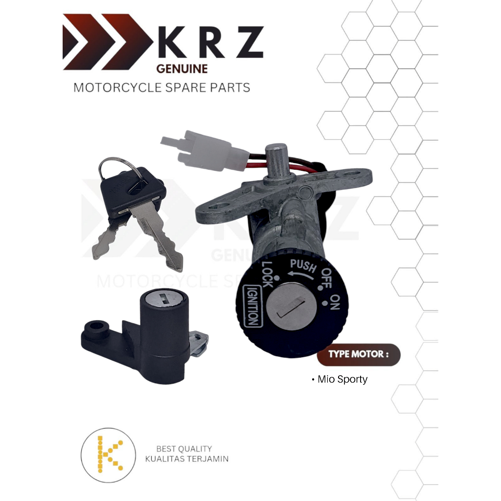 KRZ Kunci kontak Komplit Key Set Mio Sporty