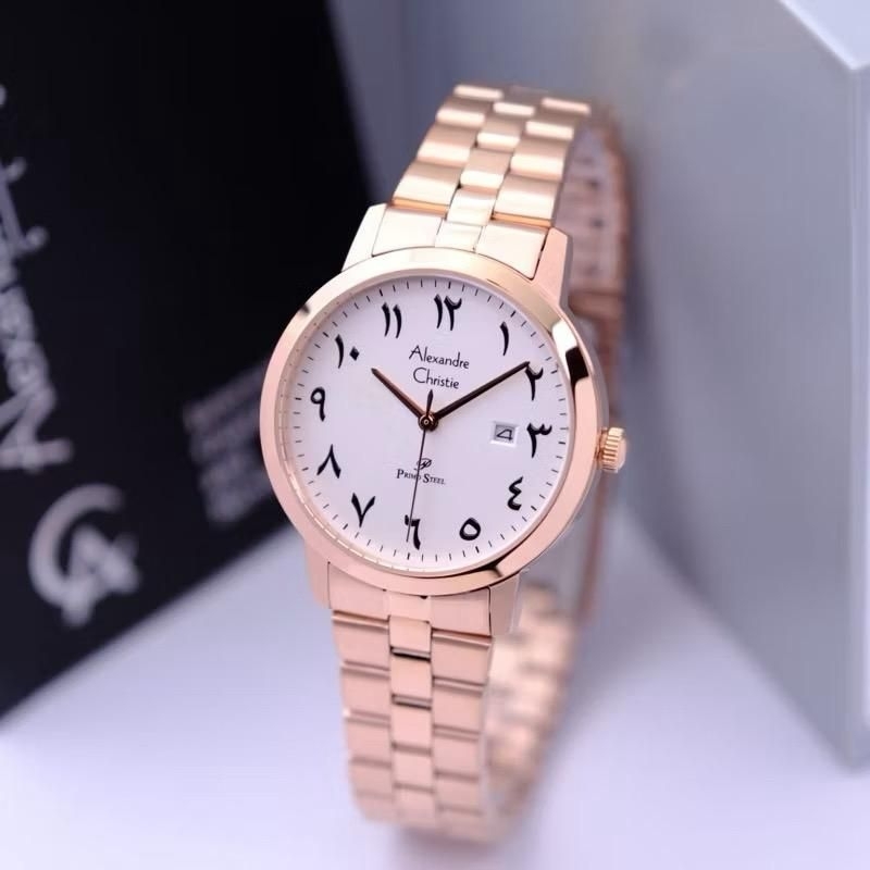 Terbaru Jam Tangan Wanita Alexandre Christie 1007 AC1007 Angak Arab [ORIGINAL]