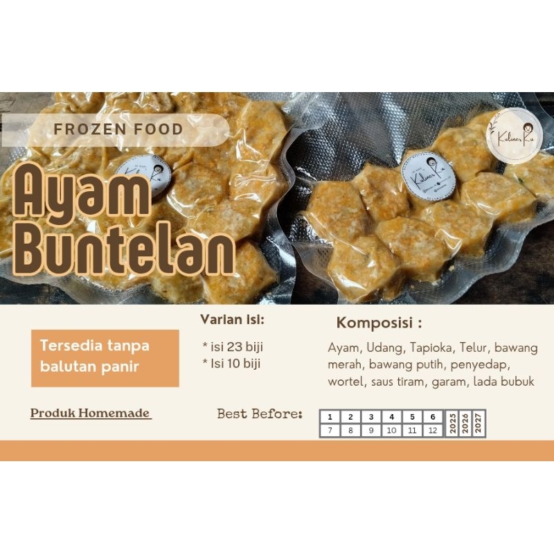 

BARUU,,,,,,, NUGGET AYAM BUNTELAN (FROZEN FOOD, HALAL, PREMIUM)