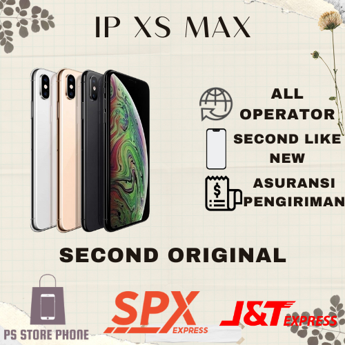 Iphone Xs Max 64GB/256GB second/bekas fullset original 100% mulus like new