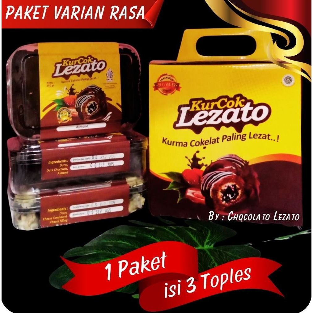 

Kurcok Lezato // harga reseller 3 toples / Kurma Coklat / Cokelat / Reseller