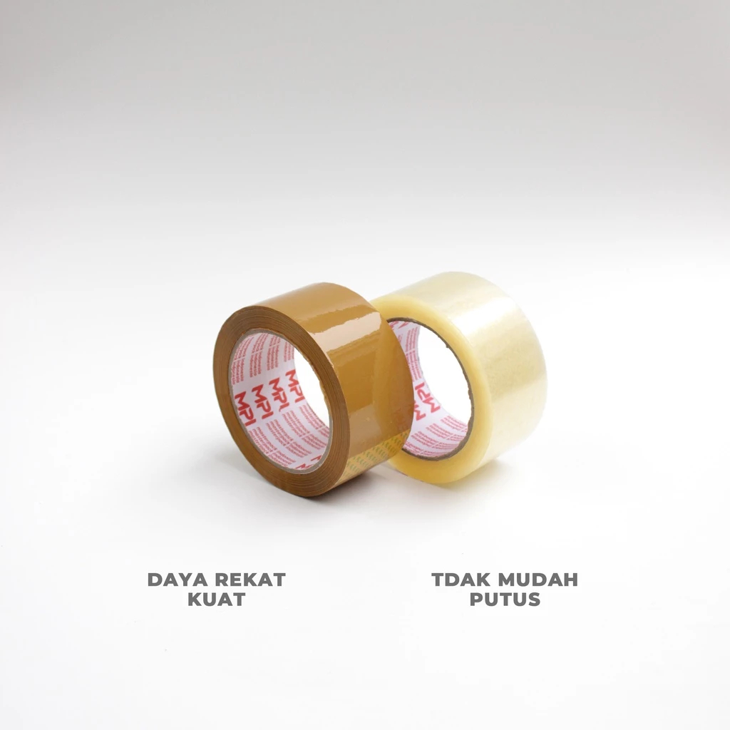 

HJK Lakban Bening - Lakban Coklat MPI 48mm X 100 Yard 1 Slop Isi 6 PCS