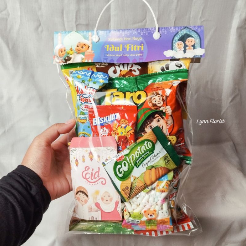 

Parcel Anak Lebaran THR Murah Isi Snack/ Lynn Bouquet and Gifts