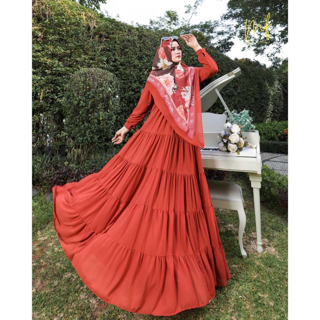 Zahira1808 Limited Stok Khaliqa Series By Mariani Gamis Muslim Syari Ibu Busui Dress Hijab Muslimah 