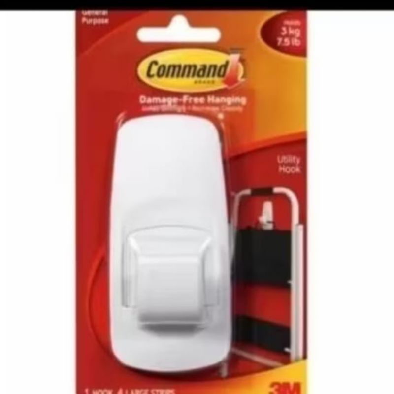 3m gantungan serba guna 3m jumbo hook 17004/ 17004NS 3m command 3kg