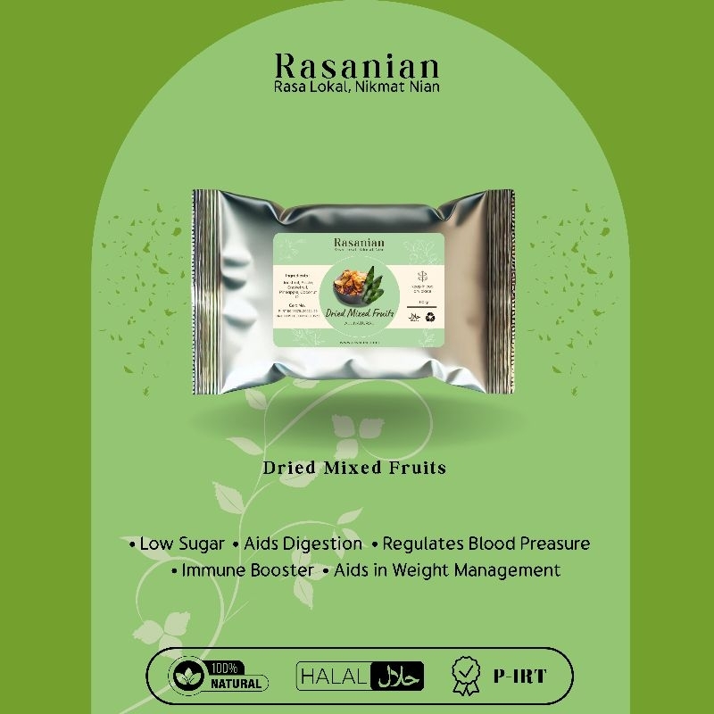 

Keripik Mix Buah Alami Tanpa Pengawet | Natural Dried Mixed Fruits | Rasanian
