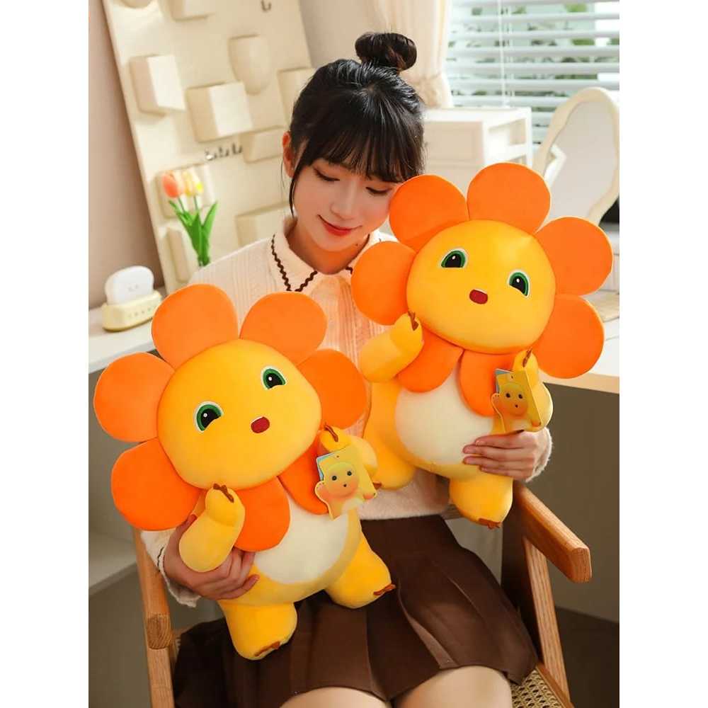 Boneka Nailong Boneka Dino Kuning Boneka Naga Susu Matahari Sunflower Mainan Mewah Boneka JUMBO
