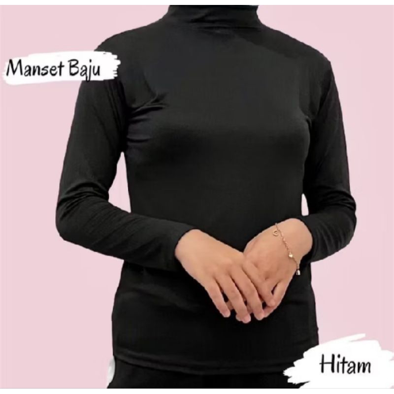 Manset lengan panjang wanita dewasa daleman baju kaos manset jumbo