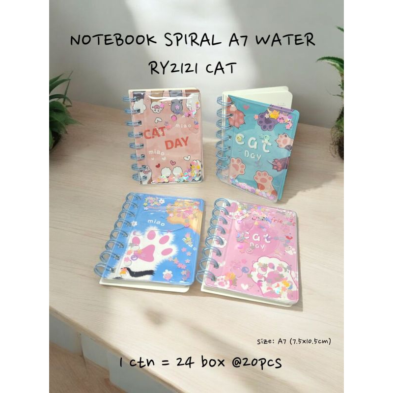 

notebook spiral water A7
