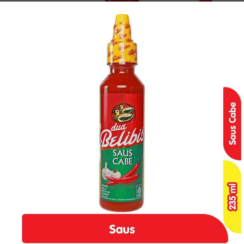 

Sambel Dua Belibis Saus Cabai Botol 235ml/Dua Belibis Saus Cabe Botol 235ml