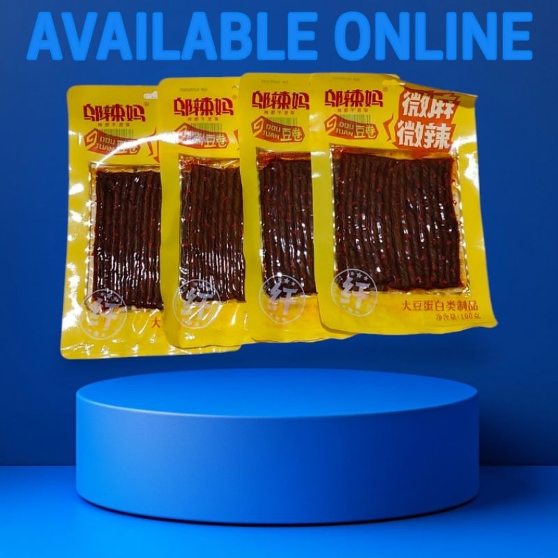 

Paket 4 pcs Tendon A bit spicy 100g snack.viral siap saji