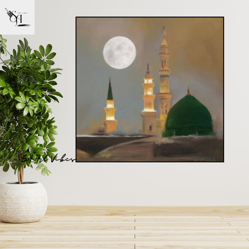 Lukisan Dinding Masjid Nabawi Islami