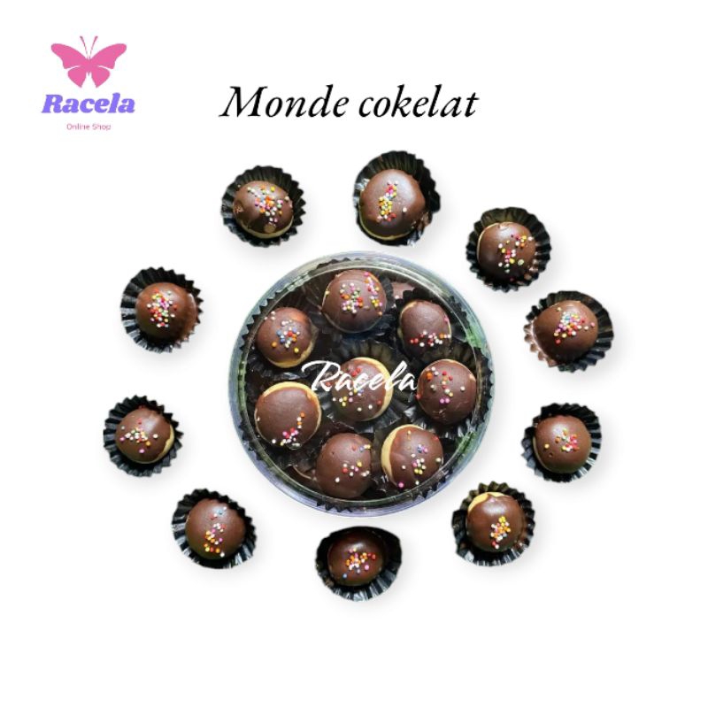 

kue cokelat ,kue monde cokelat keju