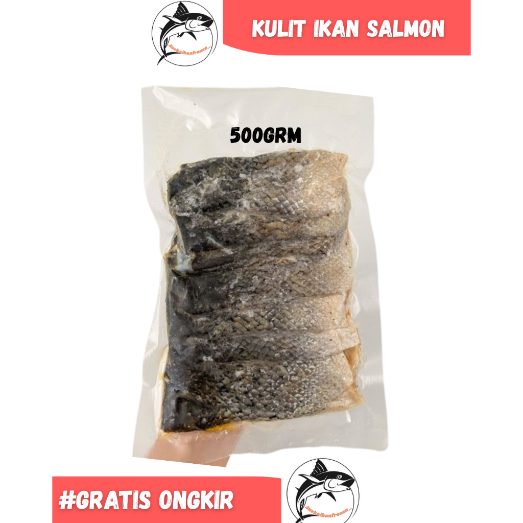 

Kulit salmon/ Skin salmon per500grm siap kirim