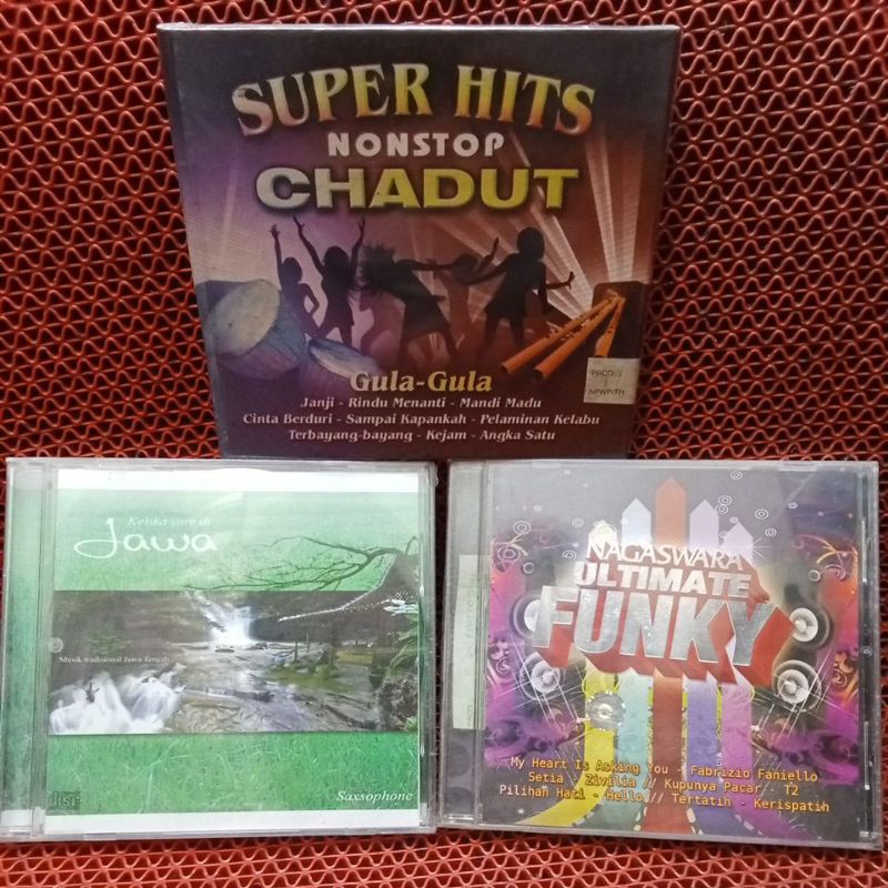 CD CHADUT,JAWA,FUNKY ULTIMATE Bebas pilih judul 100% ORIGINAL
