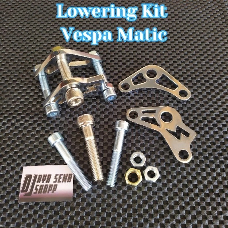 PnP Lowering Kit Vespa Matic LoweringKit Vespa Sprint Lowring Kit Vespa Metik Vespa Primavera Loweri
