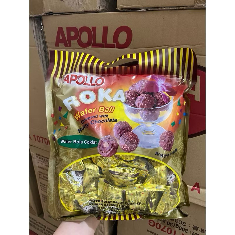 

Roka Coklat Malaysia Apollo Isi 50 Pcs 300Gr