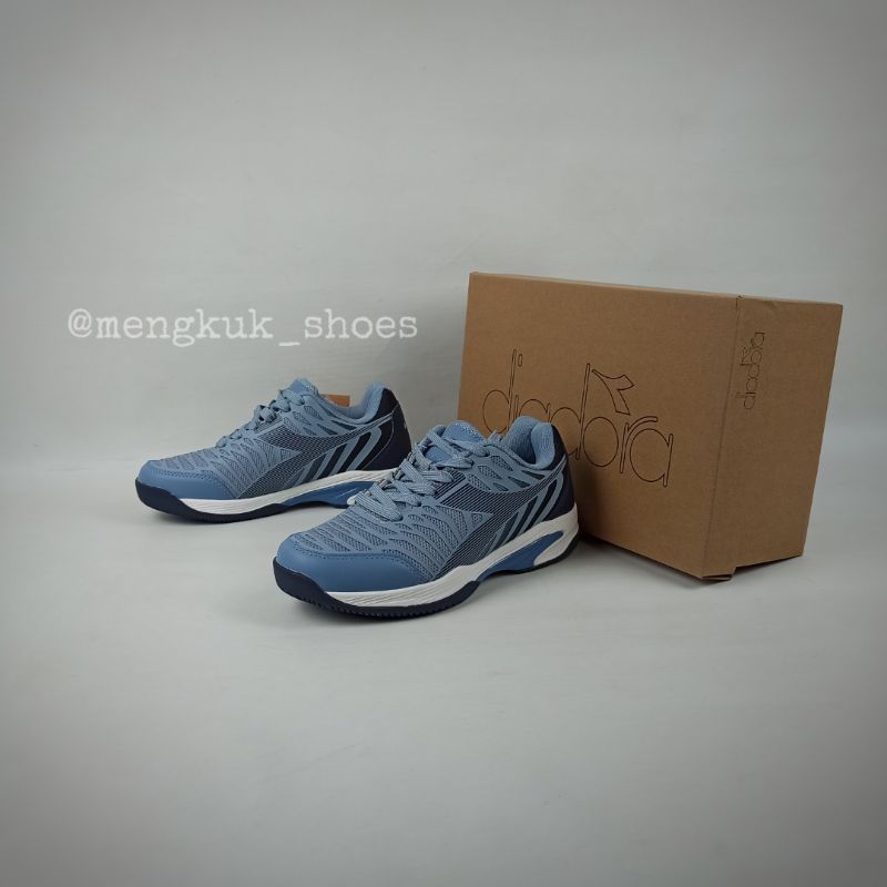 Sepatu Tenis Diadora Kesuki F BLUE BNIB Original - SEPATU TENNIS SPORT TENIS